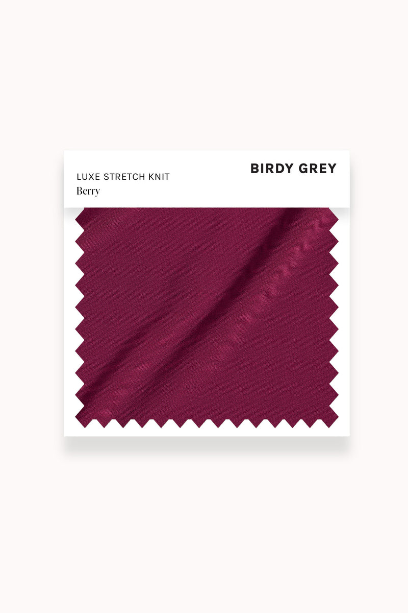 Swatch - Luxe Knit in Berry by Birdy Grey