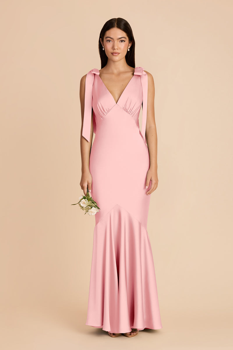 Gwen Matte Satin Dress - Bubblegum Pink XXL / BUBBLEGUM PINK / Rush Production