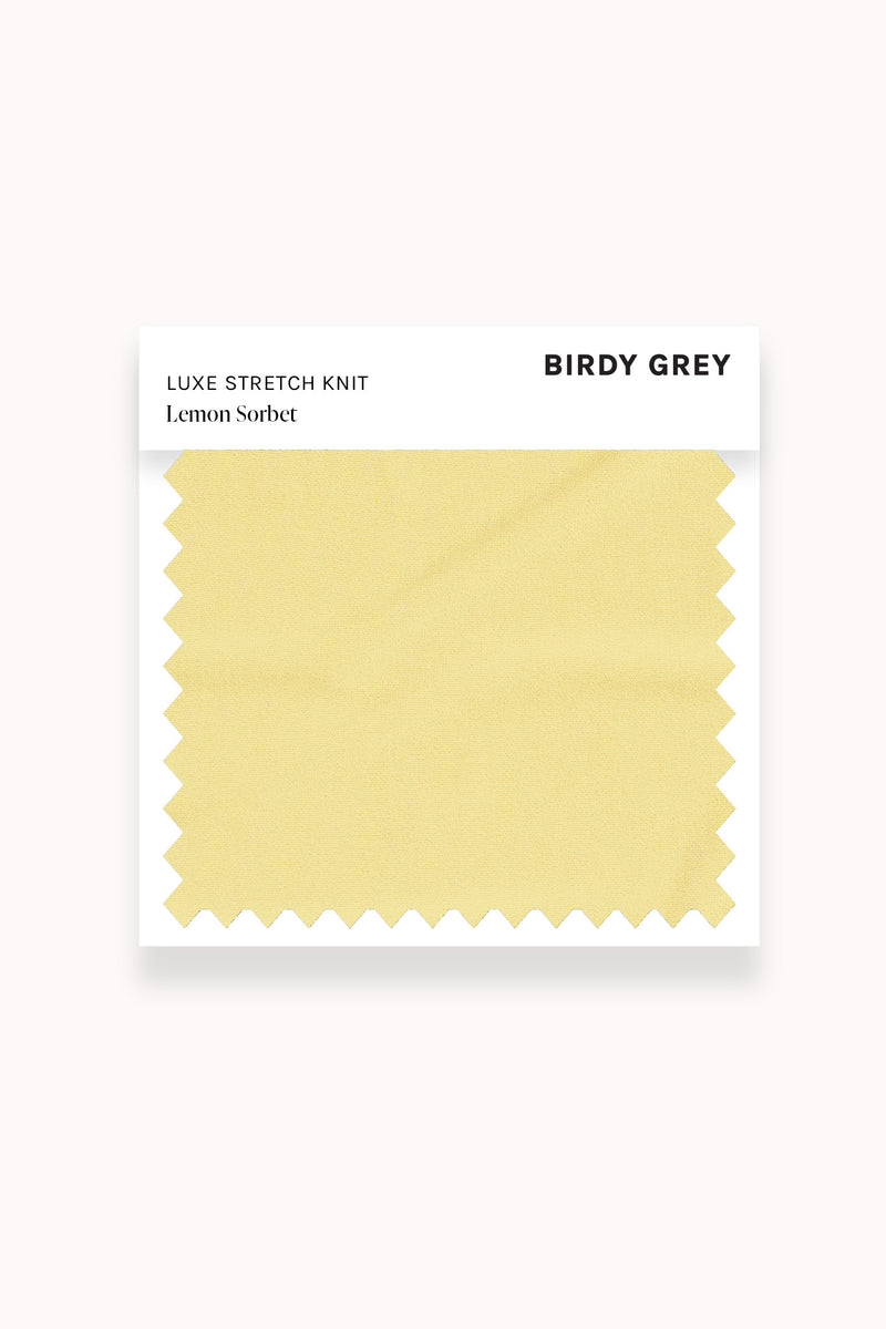 Swatch - Luxe Stretch Knit in Lemon Sorbet
