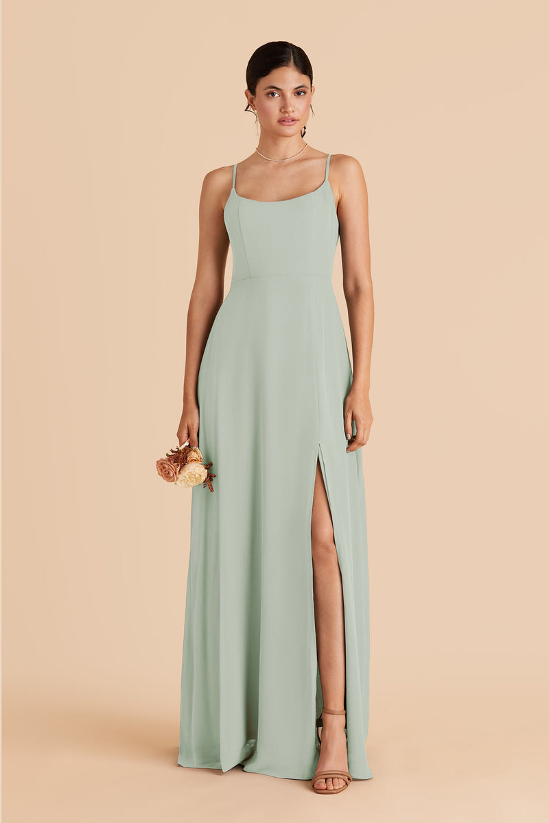 Sage Amy Chiffon Dress by Birdy Grey